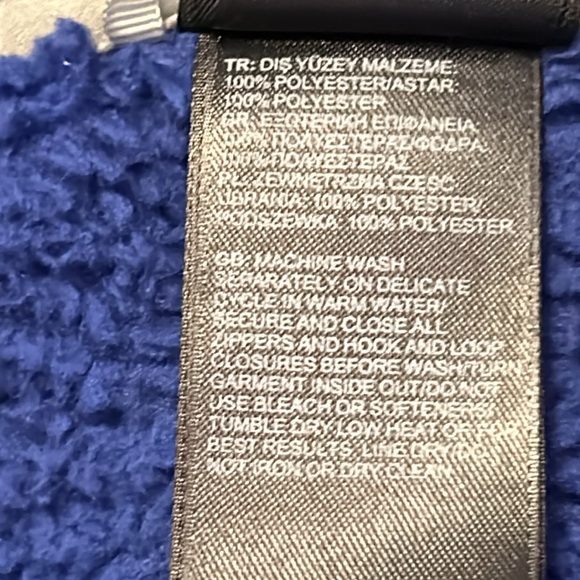 THE NORTH FACE Purple Sherpa Fleece, Full Zip Jacket, X Large - Picture 11 of 14